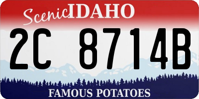 ID license plate 2C8714B