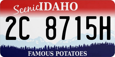 ID license plate 2C8715H