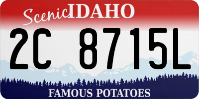 ID license plate 2C8715L
