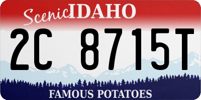 ID license plate 2C8715T