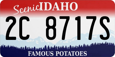 ID license plate 2C8717S