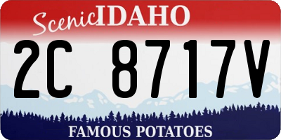 ID license plate 2C8717V
