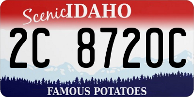 ID license plate 2C8720C