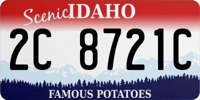 ID license plate 2C8721C