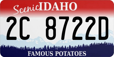 ID license plate 2C8722D