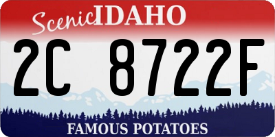 ID license plate 2C8722F