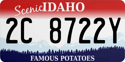 ID license plate 2C8722Y