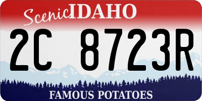 ID license plate 2C8723R