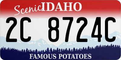 ID license plate 2C8724C