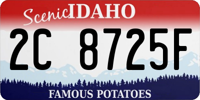 ID license plate 2C8725F