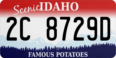 ID license plate 2C8729D