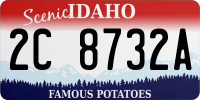ID license plate 2C8732A