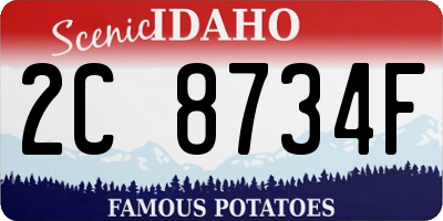 ID license plate 2C8734F
