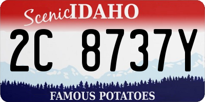 ID license plate 2C8737Y