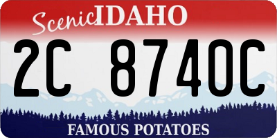 ID license plate 2C8740C