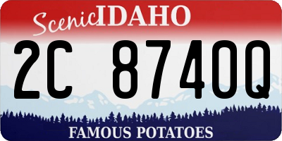ID license plate 2C8740Q