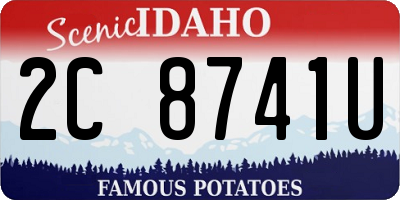 ID license plate 2C8741U