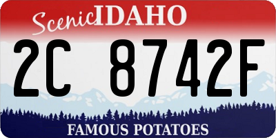 ID license plate 2C8742F