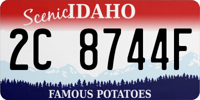 ID license plate 2C8744F