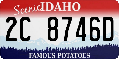 ID license plate 2C8746D