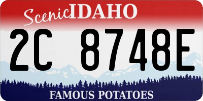 ID license plate 2C8748E