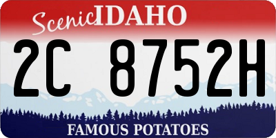ID license plate 2C8752H