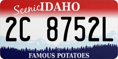 ID license plate 2C8752L