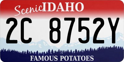 ID license plate 2C8752Y