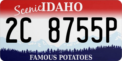 ID license plate 2C8755P