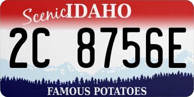 ID license plate 2C8756E