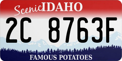 ID license plate 2C8763F