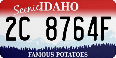 ID license plate 2C8764F