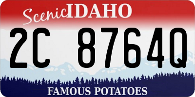 ID license plate 2C8764Q