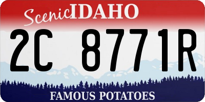 ID license plate 2C8771R