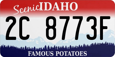 ID license plate 2C8773F