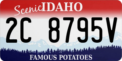 ID license plate 2C8795V