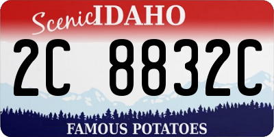 ID license plate 2C8832C