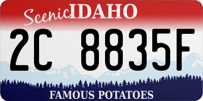 ID license plate 2C8835F