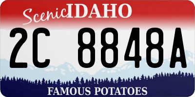 ID license plate 2C8848A