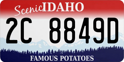 ID license plate 2C8849D