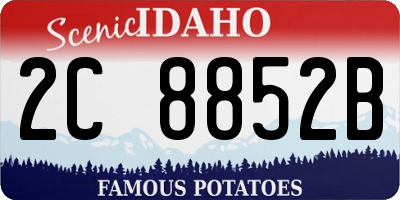 ID license plate 2C8852B