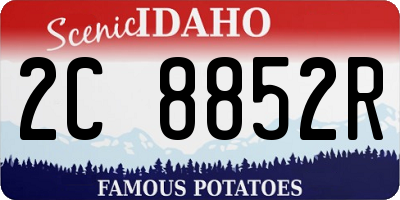 ID license plate 2C8852R