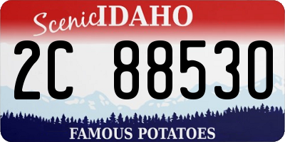 ID license plate 2C8853O
