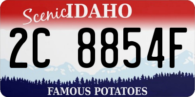 ID license plate 2C8854F
