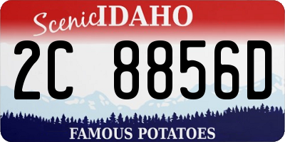 ID license plate 2C8856D