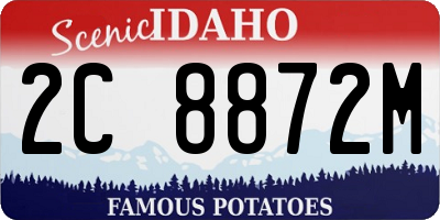 ID license plate 2C8872M