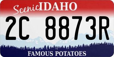 ID license plate 2C8873R