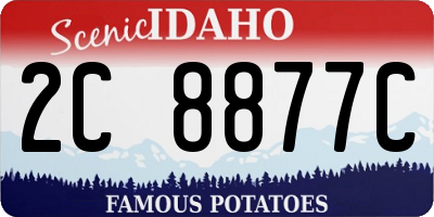 ID license plate 2C8877C
