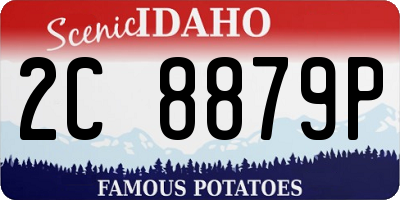 ID license plate 2C8879P