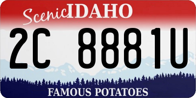 ID license plate 2C8881U